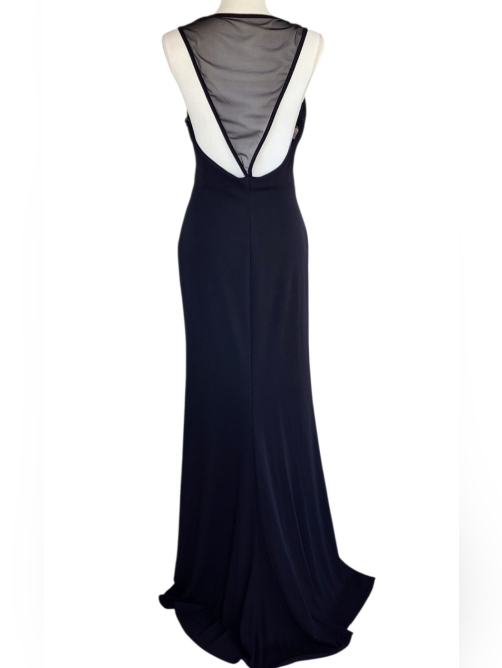 Vintage Nicole Bakti Black V-Neck Strap Maxi Dress